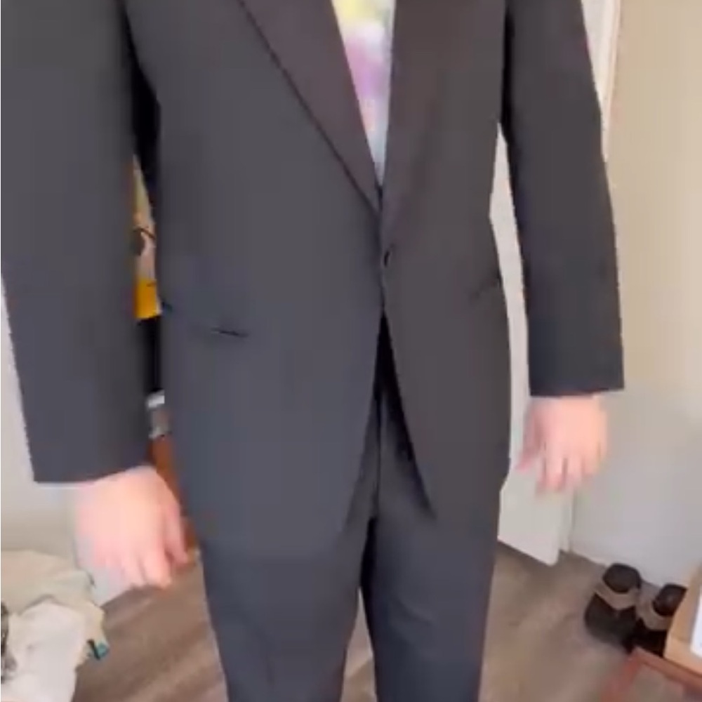 Men's Classic Black Suit